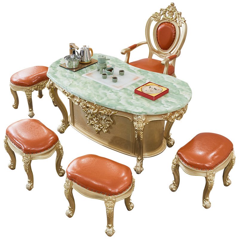 Starlight Luxury Euro Style Fancy Dining Table with Chairs