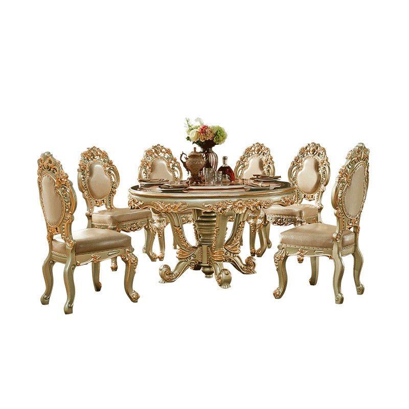 Starlight Luxury Euro Style Fancy Dining Table with Chairs4