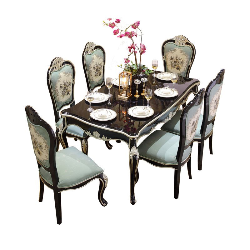 Starlight Luxury Euro Style Fancy Dining Table with Chairs5